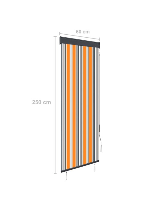 Venkovní roleta 60 x 250 cm žlutomodrá