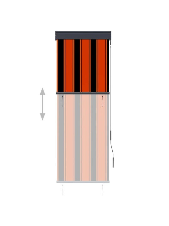 Venkovní roleta 60 x 250 cm oranžovo-hnědá