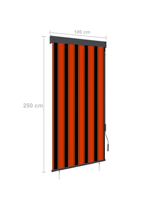 Venkovní roleta 100 x 250 cm oranžovohnědá