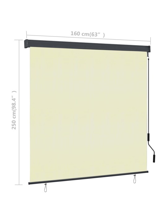 Venkovní roleta 160 x 250 cm krémová