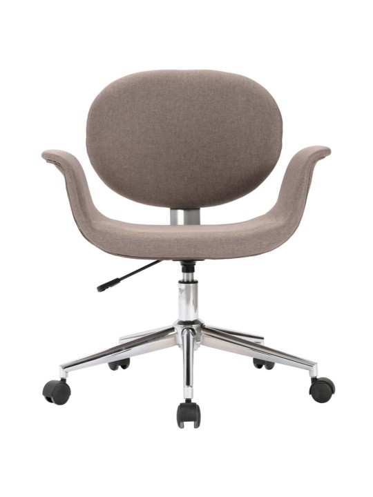 Otočná jídelní židle taupe textil