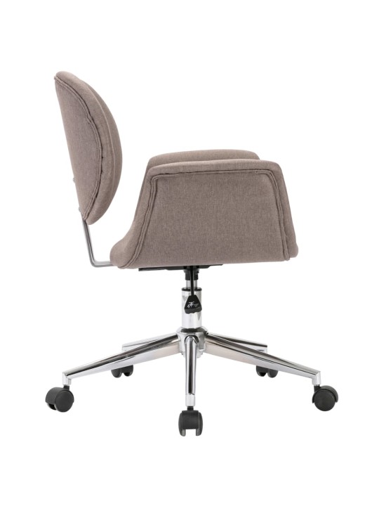 Otočná jídelní židle taupe textil
