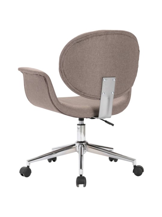 Otočná jídelní židle taupe textil