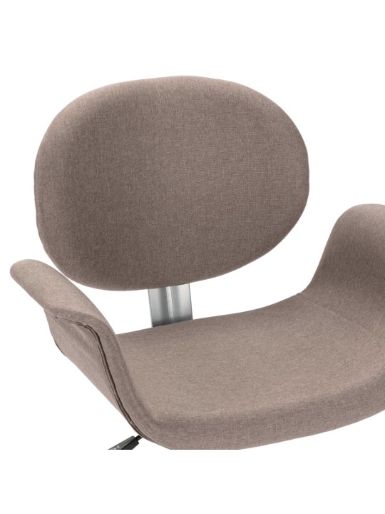 Otočná jídelní židle taupe textil