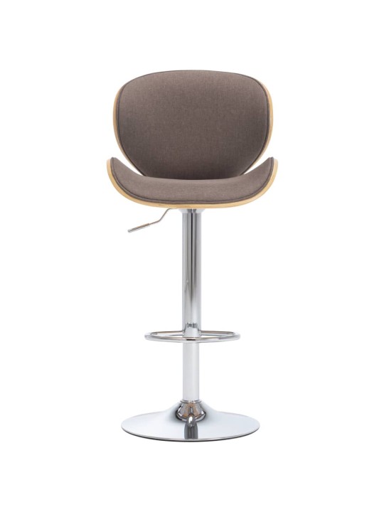 Barová stolička taupe textil