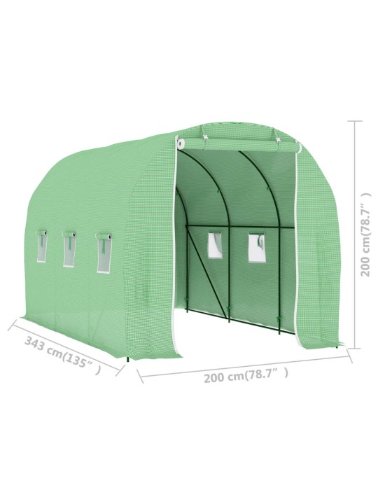 Fóliovník 6,86 m² 3,43 x 2 x 2 m