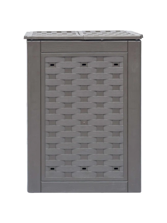 Zahradní kompostéry 3 ks hnědé 60x60x83 cm 900 l plast ratan