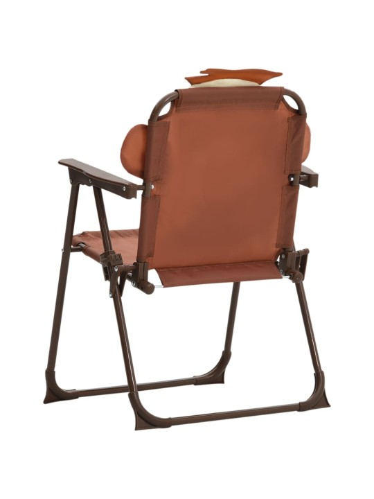 3dílný dětský zahradní bistro set se slunečníkem hnědý