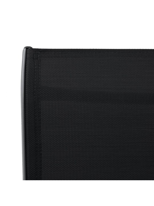 Zahradní barové židle 4 ks černé textilen