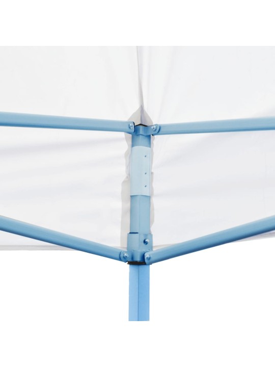 Skládací nůžkový stan s bočními stěnami 3 x 6 m ocel bílý