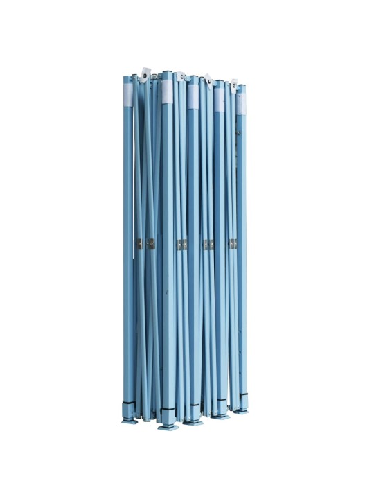 Skládací nůžkový stan s 8 bočními stěnami 3 x 9 m bílý
