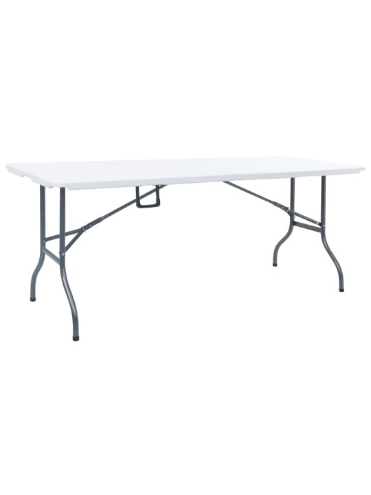 Skládací zahradní stůl bílý 180 x 72 x 72 cm hdpe