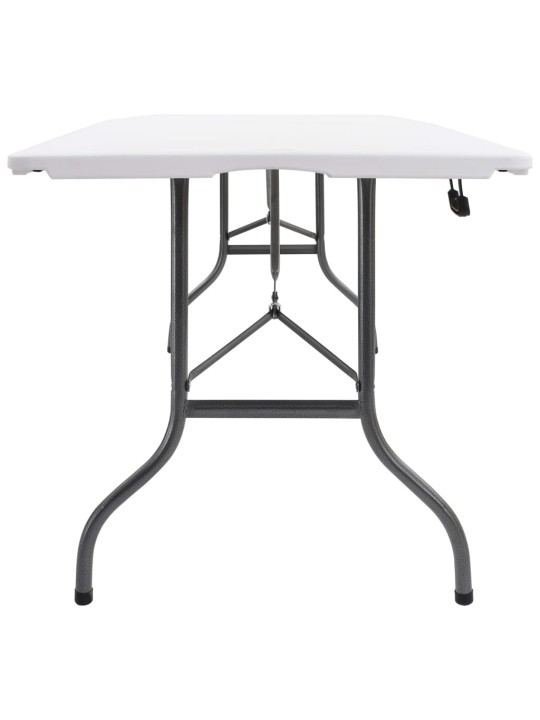 Skládací zahradní stůl bílý 180 x 72 x 72 cm hdpe