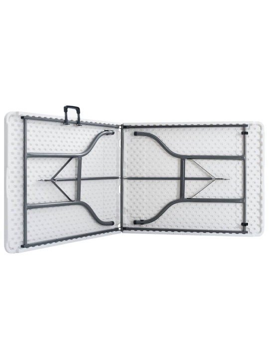 Skládací zahradní stůl bílý 180 x 72 x 72 cm hdpe