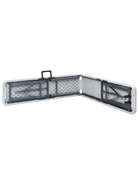 Skládací zahradní lavice 2 ks 180 cm hdpe bílé