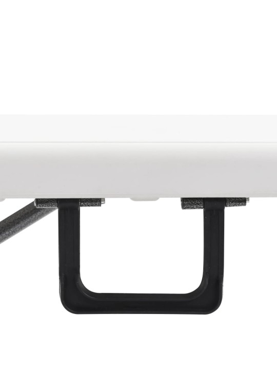Skládací zahradní lavice 2 ks 180 cm hdpe bílé