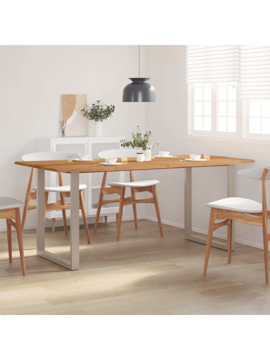 Jídelní stůl 180 x 90 x 76 cm masivní akáciové dřevo