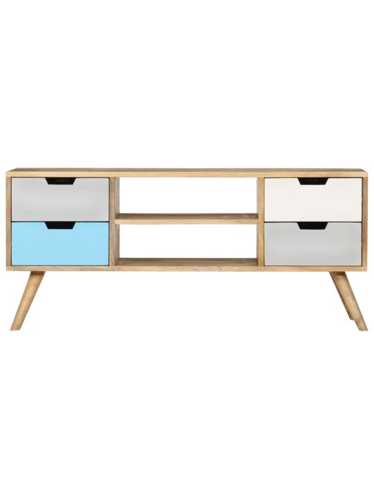 TV stolek 110 x 35 x 48 cm masivní mangovníkové dřevo