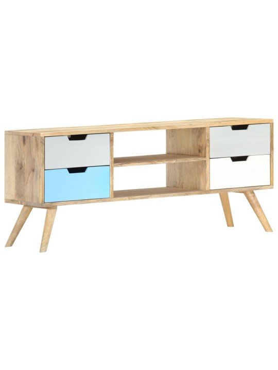 TV stolek 110 x 35 x 48 cm masivní mangovníkové dřevo
