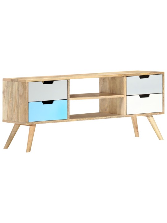 TV stolek 110 x 35 x 48 cm masivní mangovníkové dřevo