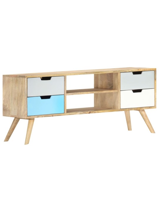 TV stolek 110 x 35 x 48 cm masivní mangovníkové dřevo