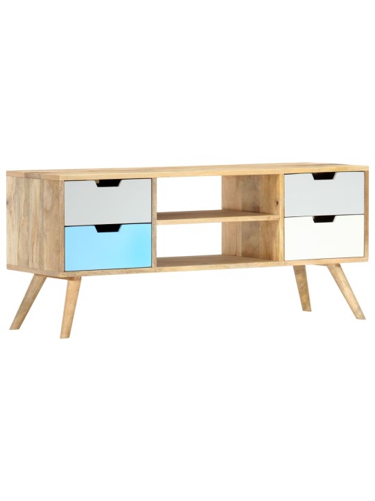 TV stolek 110 x 35 x 48 cm masivní mangovníkové dřevo