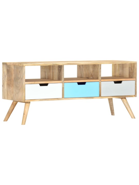 TV stolek 110 x 35 x 48 cm masivní mangovníkové dřevo