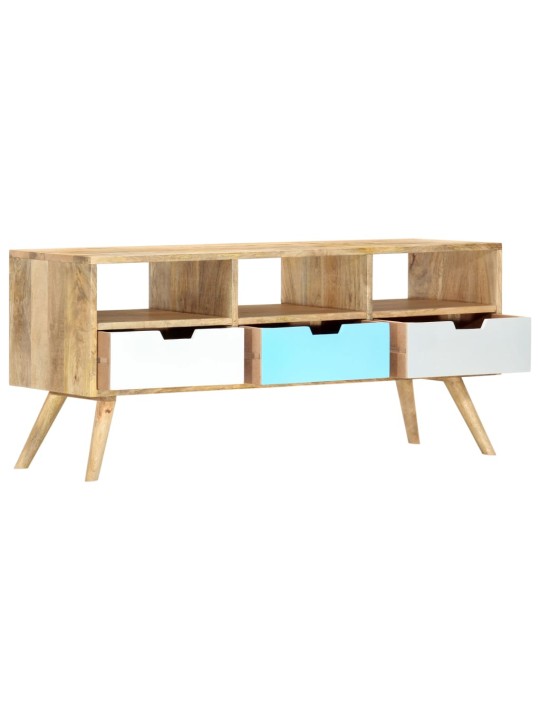 TV stolek 110 x 35 x 48 cm masivní mangovníkové dřevo