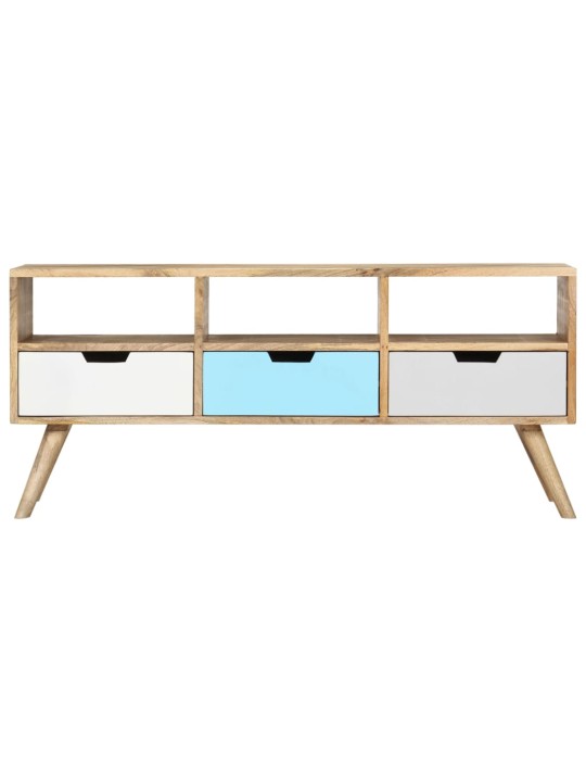 TV stolek 110 x 35 x 48 cm masivní mangovníkové dřevo