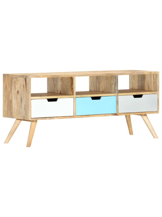 TV stolek 110 x 35 x 48 cm masivní mangovníkové dřevo