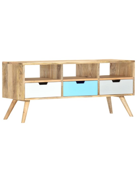TV stolek 110 x 35 x 48 cm masivní mangovníkové dřevo