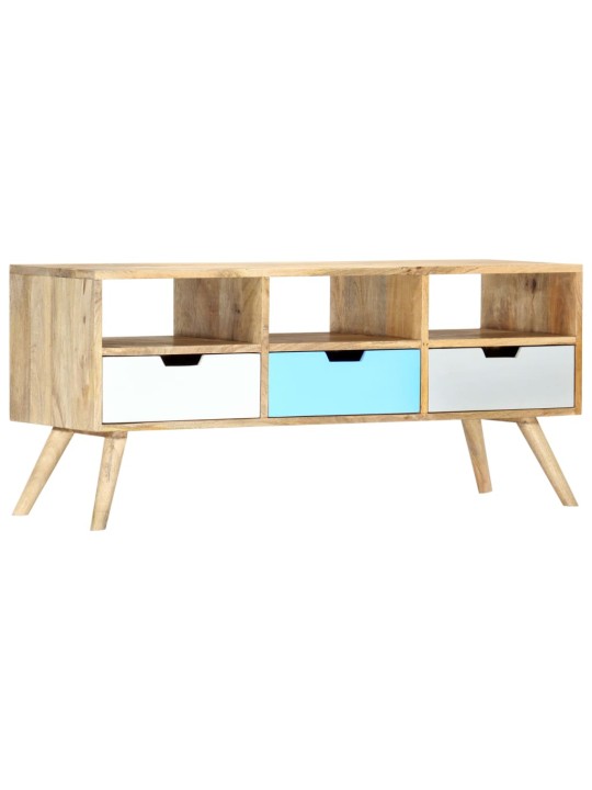TV stolek 110 x 35 x 48 cm masivní mangovníkové dřevo