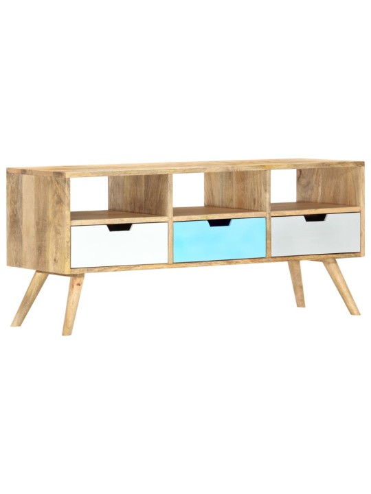 TV stolek 110 x 35 x 48 cm masivní mangovníkové dřevo