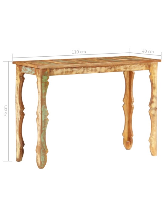 Konzolový stolek 110 x 40 x 76 cm masivní recyklované dřevo