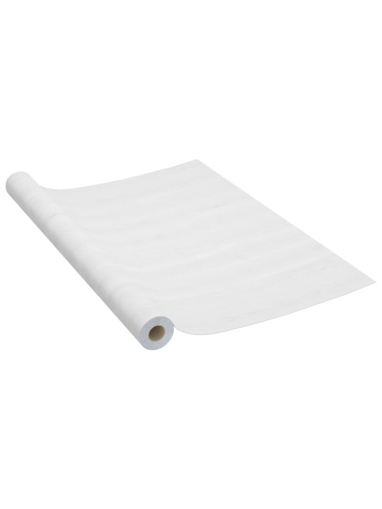 Samolepící tapeta na nábytek bílé dřevo 500 x 90 cm PVC