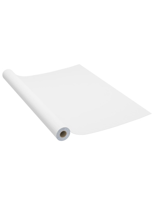 Samolepící tapeta na nábytek bílá 500 x 90 cm PVC