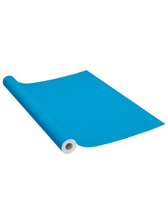 Samolepící tapeta na nábytek azurová 500 x 90 cm PVC
