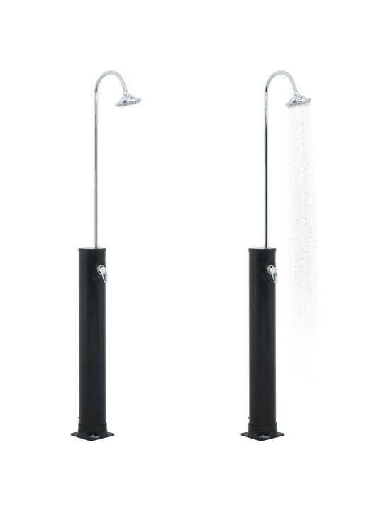 Solární sprcha černá 214 cm 20 l