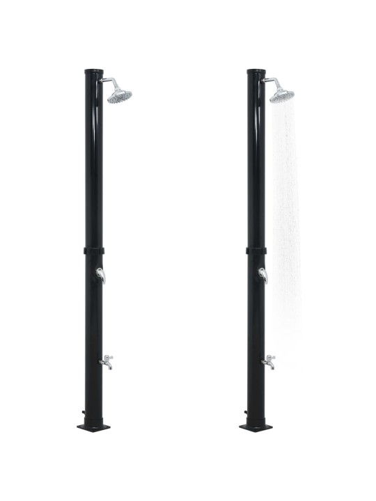 Solární sprcha černá 220 cm 20 l