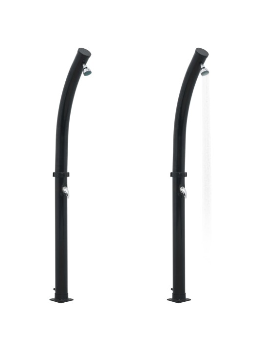 Solární sprcha černá 214 cm 20 l