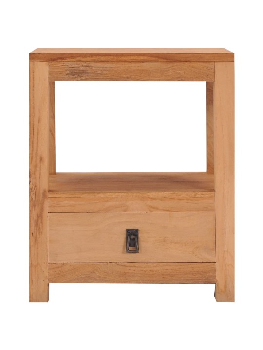 Noční stolek 40 x 30 x 50 cm masivní teakové dřevo