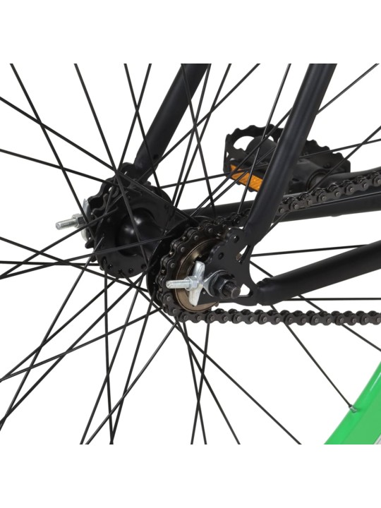 Kolo s pevným převodem černé a zelené 700c 51 cm