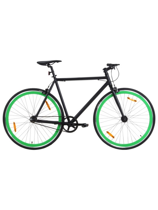 Kolo s pevným převodem černé a zelené 700c 59 cm