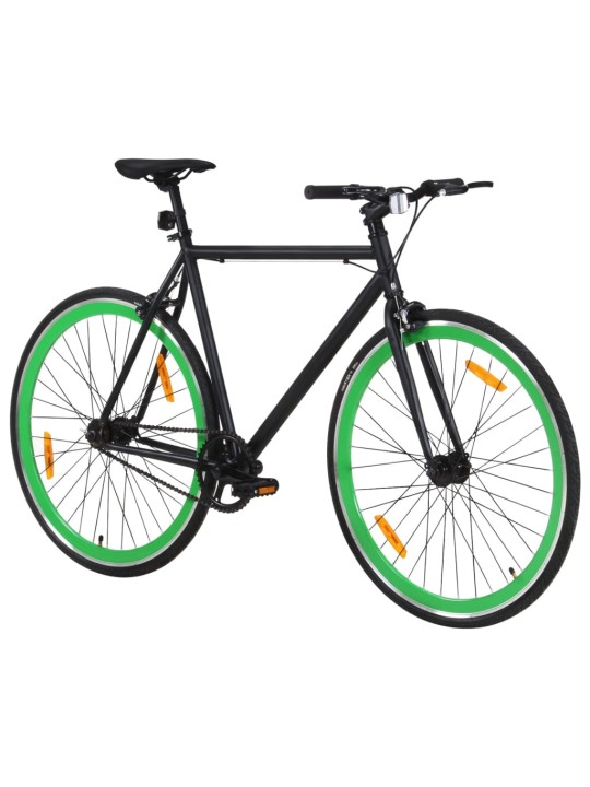 Kolo s pevným převodem černé a zelené 700c 59 cm