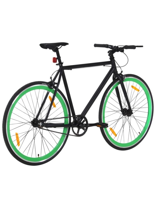 Kolo s pevným převodem černé a zelené 700c 59 cm