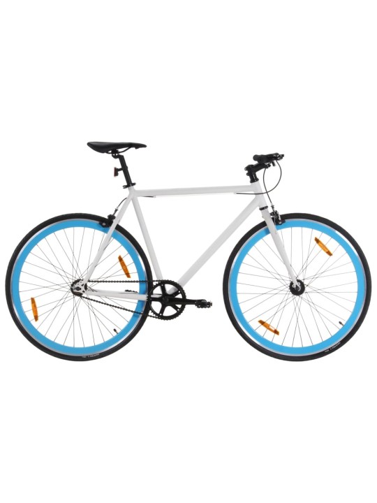 Kolo s pevným převodem bílé a modré 700c 55 cm
