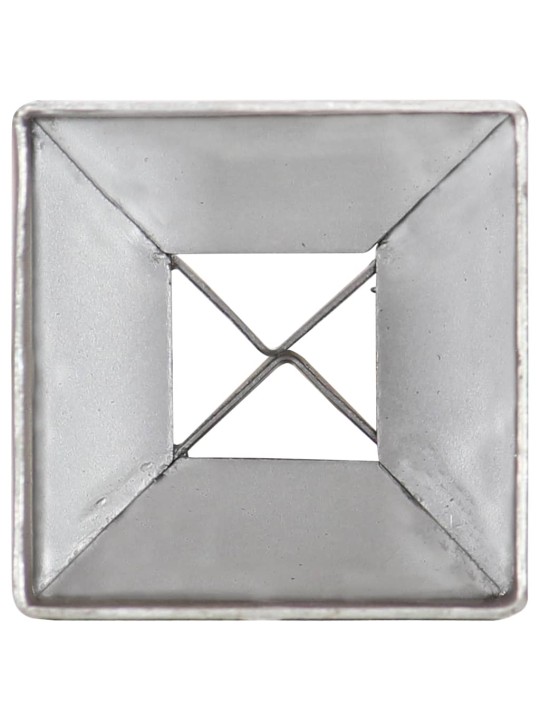 Kotvící hroty 6 ks stříbrné 7 x 7 x 75 cm pozinkovaná ocel