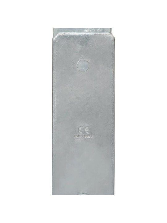 Plotové kotvy 6 ks stříbrné 14 x 6 x 60 cm pozinkovaná ocel