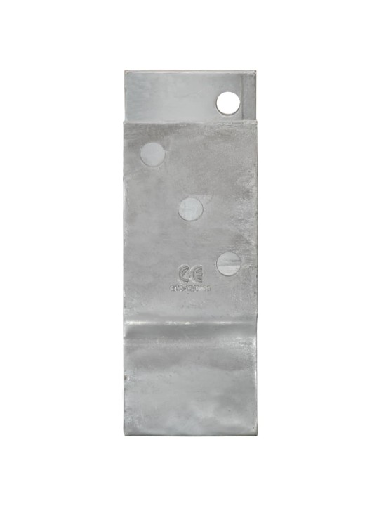 Plotové kotvy 12 ks stříbrné 9x6x15 cm pozinkovaná ocel