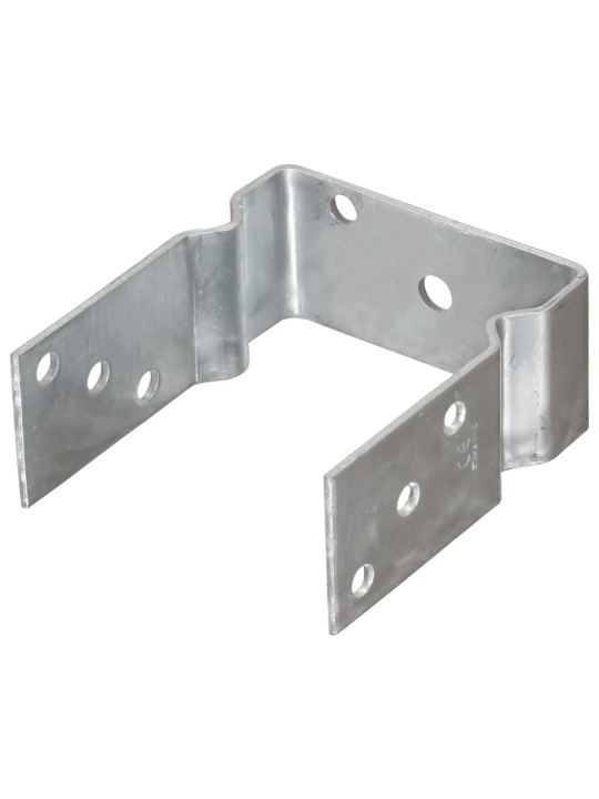 Plotové kotvy 12 ks stříbrné 12x6x15 cm pozinkovaná ocel